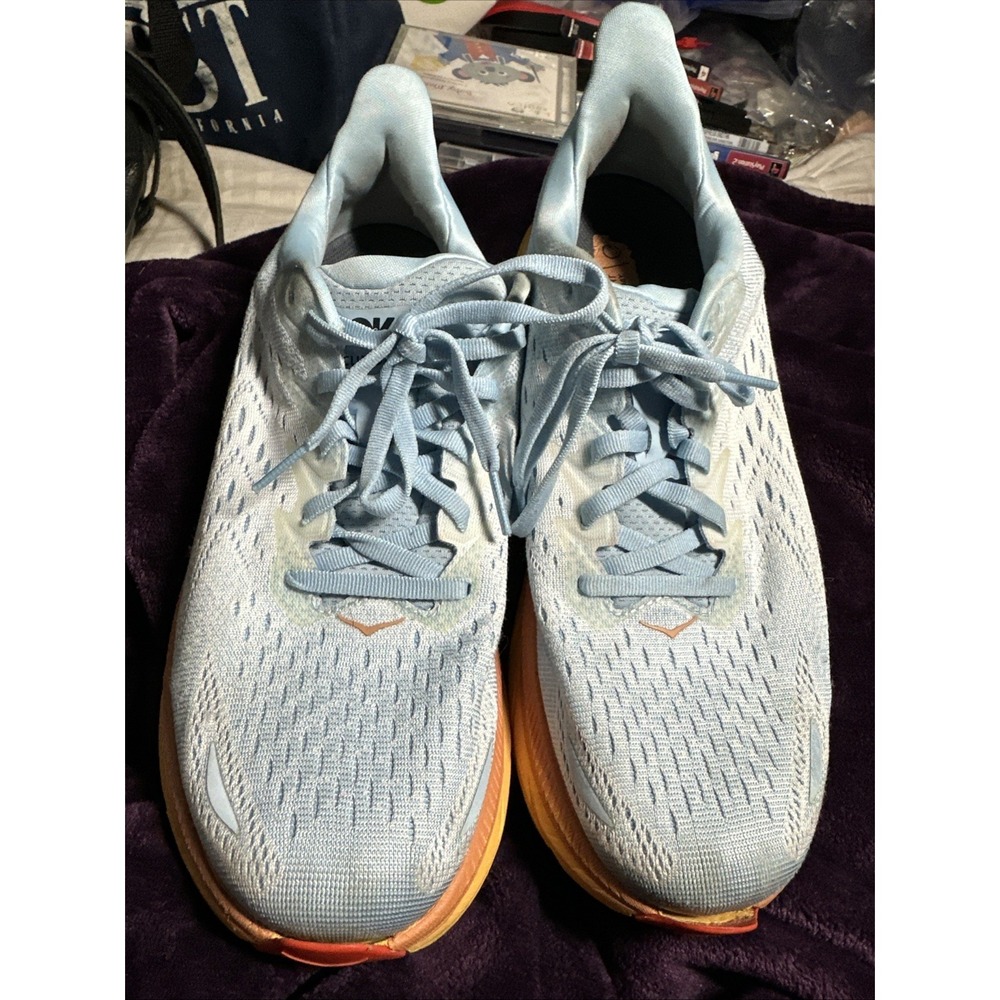 Hoka Womens Blue One Clifton 1119394 SSIF  10 Running Shoes